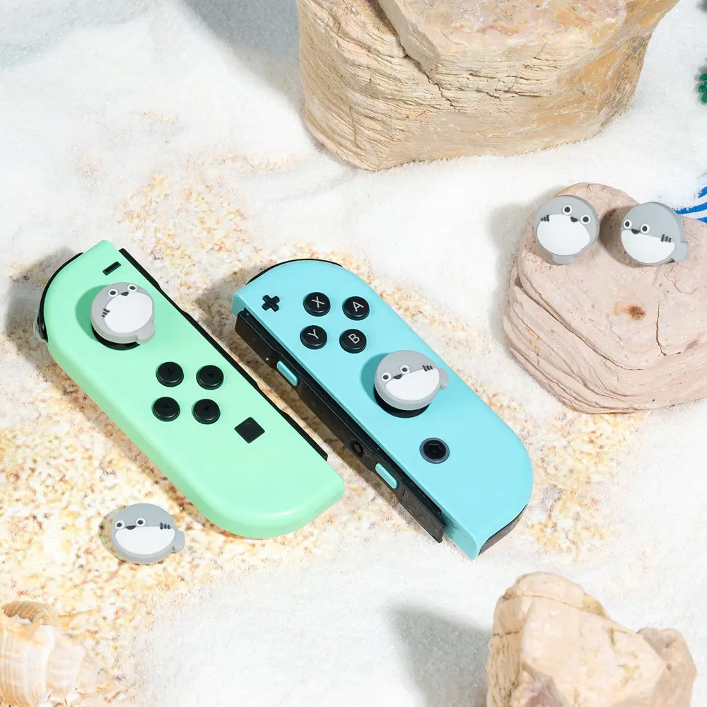 Soft silicone rubber Thumb Stick Grip Cap Protective Cover For Switch Oled NS Lite Joy-con Controller Thumbstick Case Cover