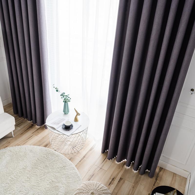 Snooztex Room Darkening Curtains for Bedroom, Minimalist Solid Window Drapes, Noise Reducing Thermal Curtains for Living Room, Easy Install Grommet Panels