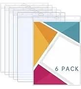 50 Pack No Holes Sheet Protectors 8.5 x 11 Inch Letter Size Page Protectors for Documents, Prints, Top Loading Heavyweight Clear View Plastic Sleeves for Papers, Artworks, Photos