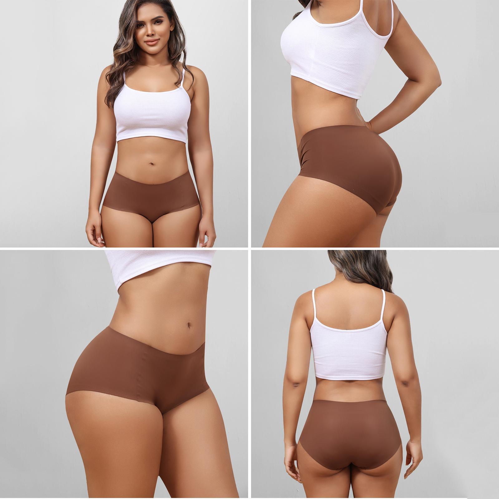 LEVAO Seamless Mid Waist Panties for Women – No Show Breathable Stretch Full Coverage Everyday Underwear, 6 Pack SpringStatements