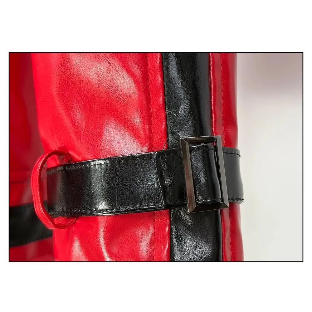 Movie Michael Cosplay Coat Costume Superstar Stage Performance Uniform Red Leather Jacket Carnival Party Clothes