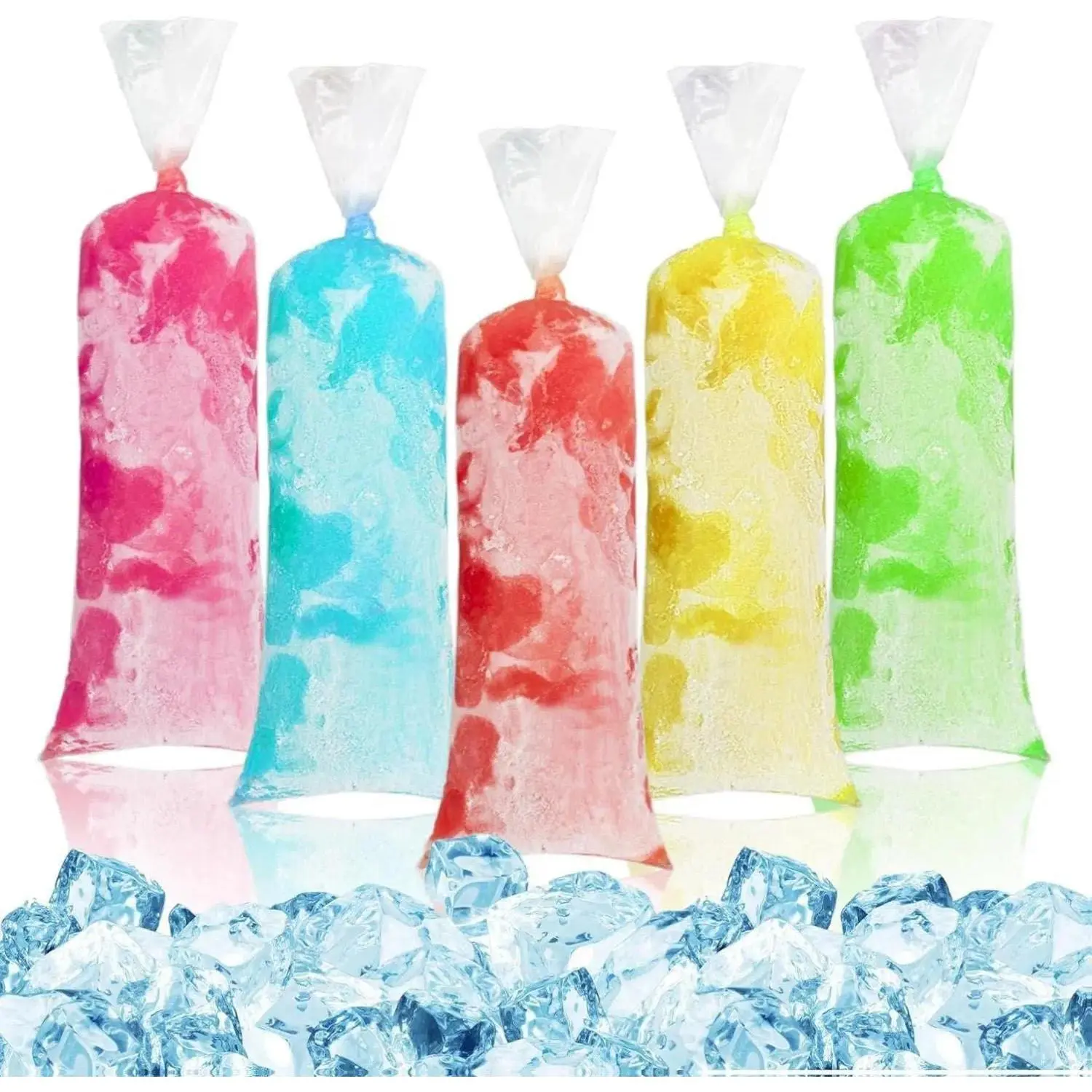 100pcs Mexican Ice Candy Freezer Bags, Homemade Ice Pop & Yogurt Smoothie Mold Popsicle Wrappers