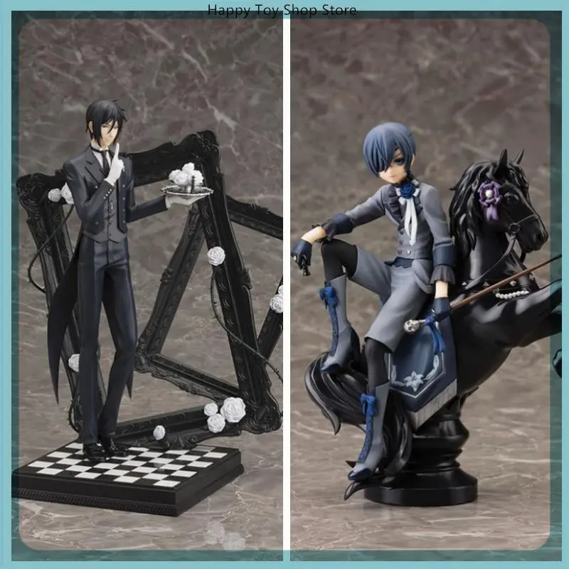 Black Butler Ciel Phantomhive Sebastian Michaelis Anime & Manga Collectible Figure Statue - 1 Piece, 497g/620g Options, Boys' Toy, Desktop Decoration Gift, Anime Collectors Item, Wholesale and Dropshipping Available