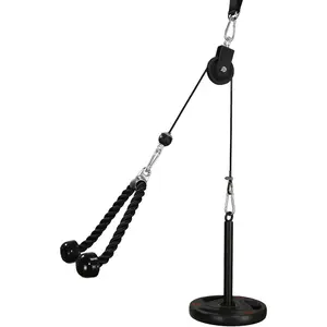 Pull Down and Lift Weight Pulley System Cable Machine Pulley Attachment for Triceps Pull Down, Biceps Curl, Back, Forearm, Shoulder Home Gym Equipment
