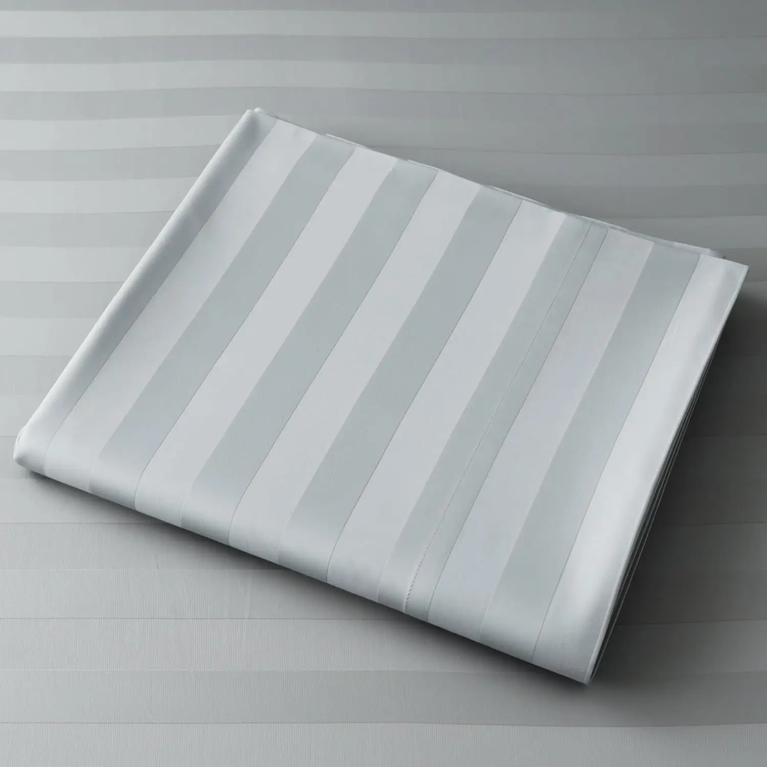 Cotton Flat Sheets Only, 600 TC 100% Cotton Flat Sheet Top Sheet Only, King Size Flat Sheet Only 1Pcs, Cool, Breathable, Wrinkle (Striped-Grey King 1pcs)
