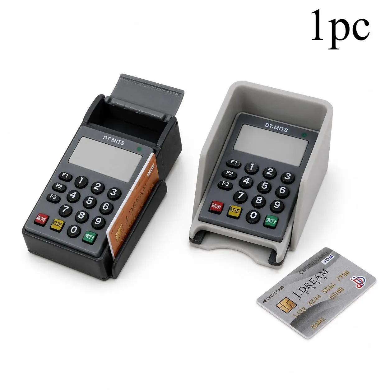 Dollhouse Cash Register POS Machine Model Supermarket Scene Pretend Play Toy Realistic Christmas Easter New Year Gift