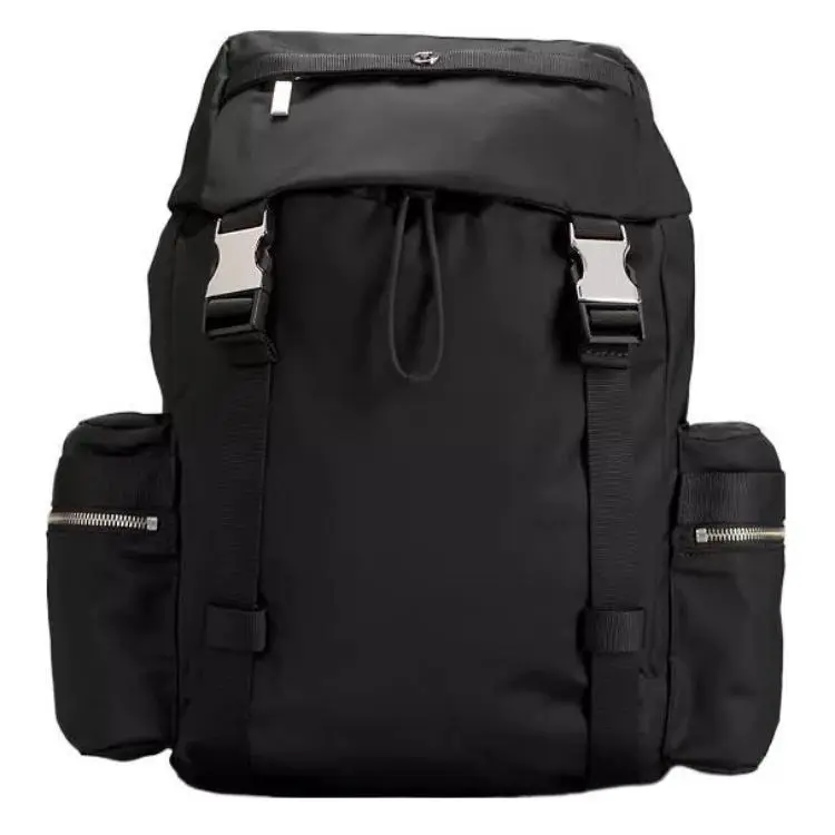 Lululemon Wunderlust 14L Drawstring Backpack with Buckle Closure – Unisex Mini Nylon Bag in Black