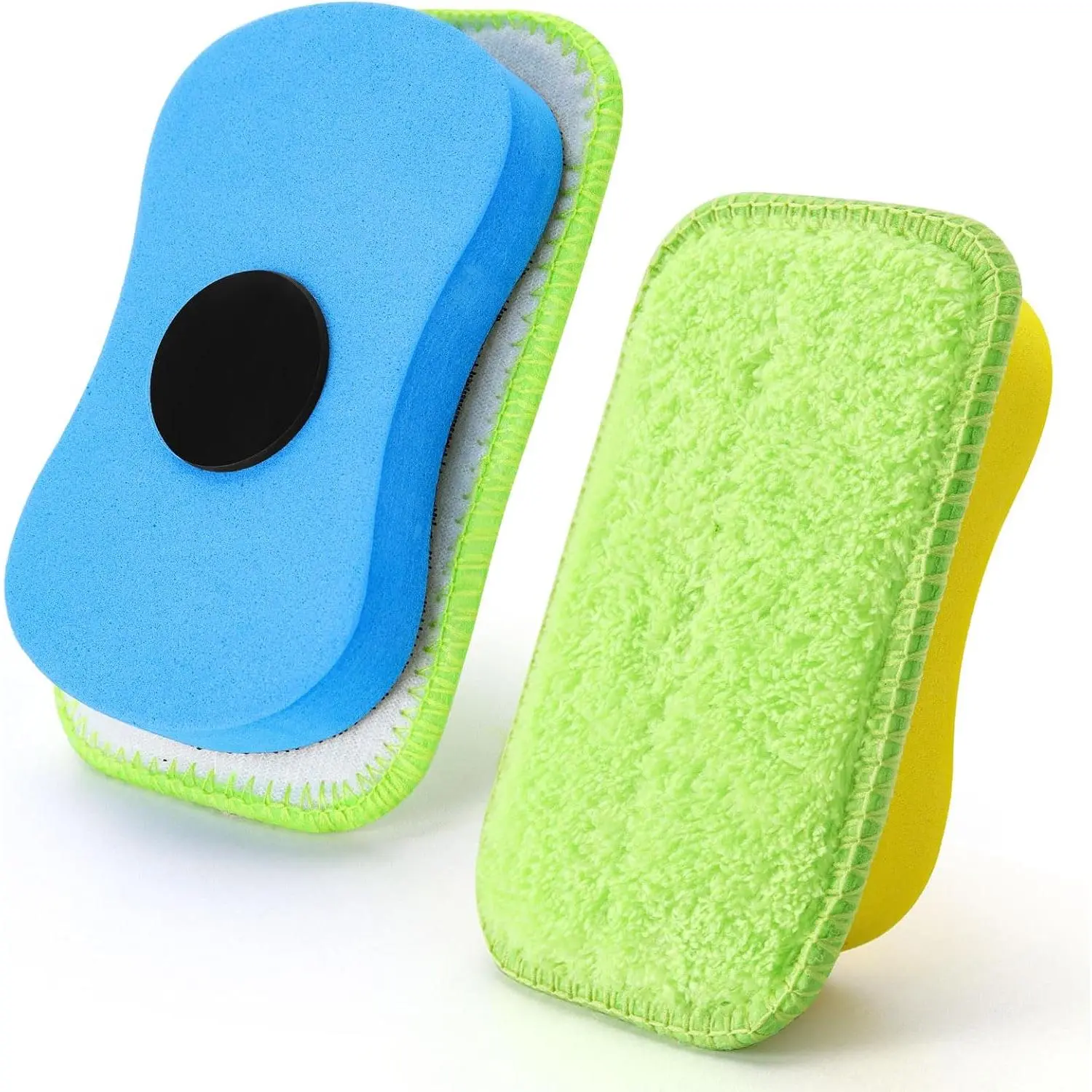 2 count Chalkboard Erasers,  Chalkboard Cleaner, Microfiber Dustless Chalk Eraser for Markers, Chalk, , Office and Classroom