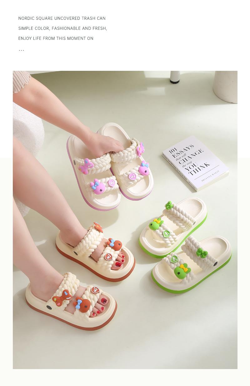 New thick-soled women's slippers, non-slip cute sandals