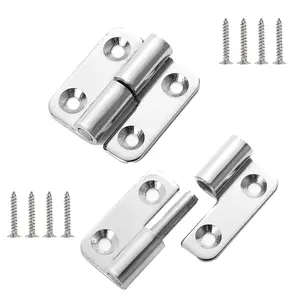 Fnansi 10pcs Left Hand Lift-Off Detachable Door Hinges, Stainless Steel Slip Joint, Easy Installation, for Cabinets, Wardrobes, Windows, Door Hardware