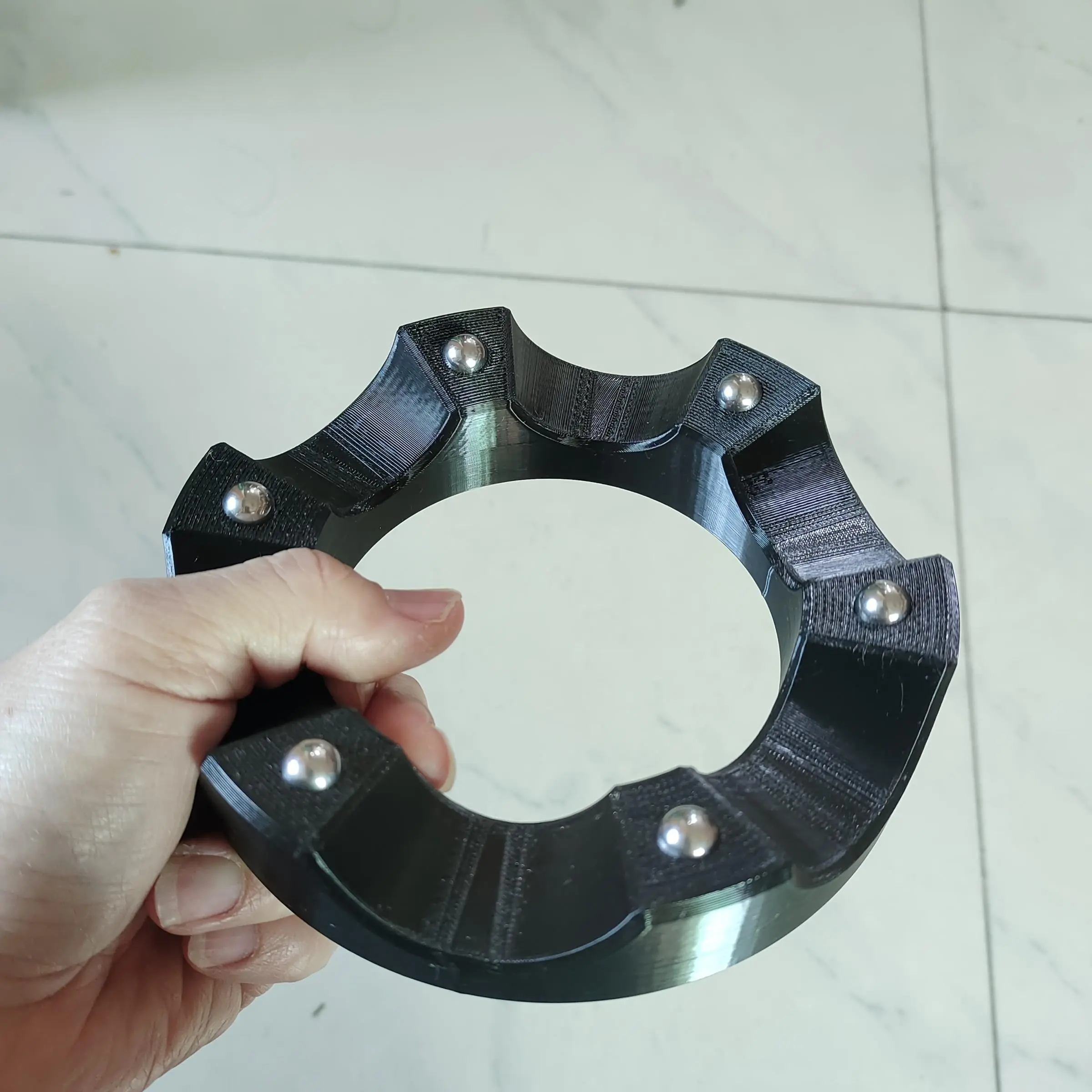 Bowling Ball Cleaning Support Ring, Bowling Ball Wipe Holder, Non-Slip Bearing Ball Cleaner Stand, Bowl Placement Base Tray