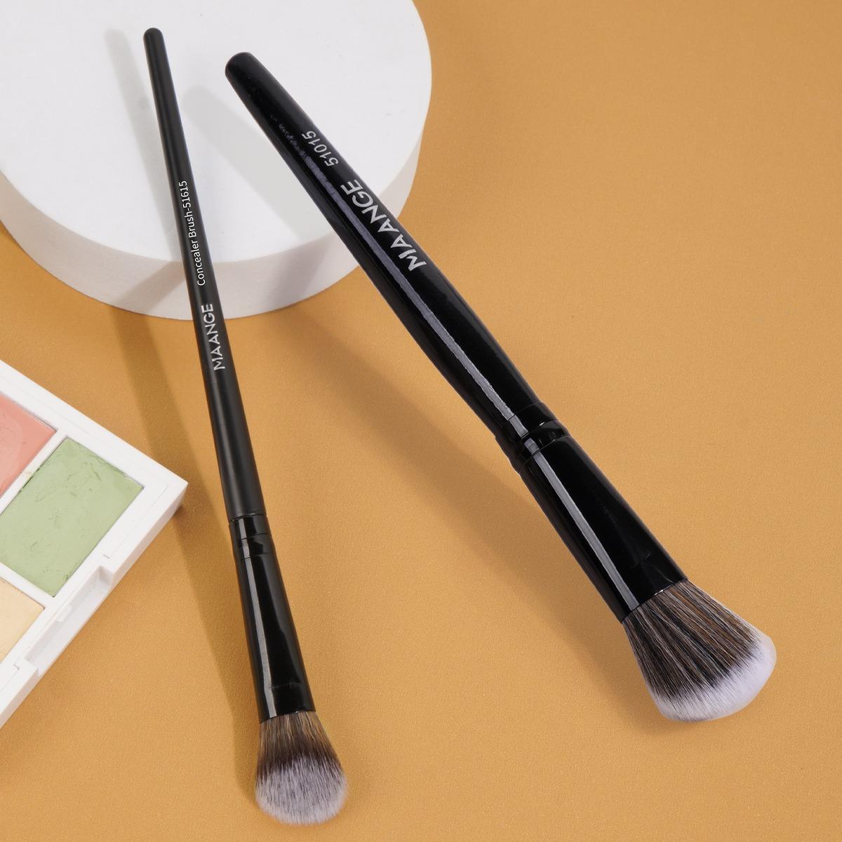Makeup Brush Set, 2 Counts/set Fingertip Foundation Brush & Fingertip Concealer Brush, Face Makeup Tools, Face Makeup Brushes, Makeup Blending Brush, Gift for Women & Girl, Cosmetic Brush Set