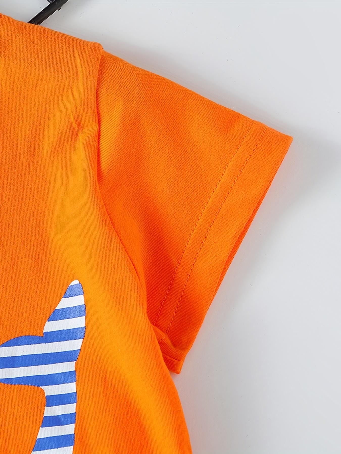 Boys' Casual Summer Outfit - Cute Cartoon Design with Whale & Hot Dog Graphic - Short Sleeve T-Shirt & Whale Shorts Set - Blue & White Striped Pattern - Regular Fit for Casual Attire - Boy Shorts - Everyday Kids Clothing - Playful Kids Fashion -