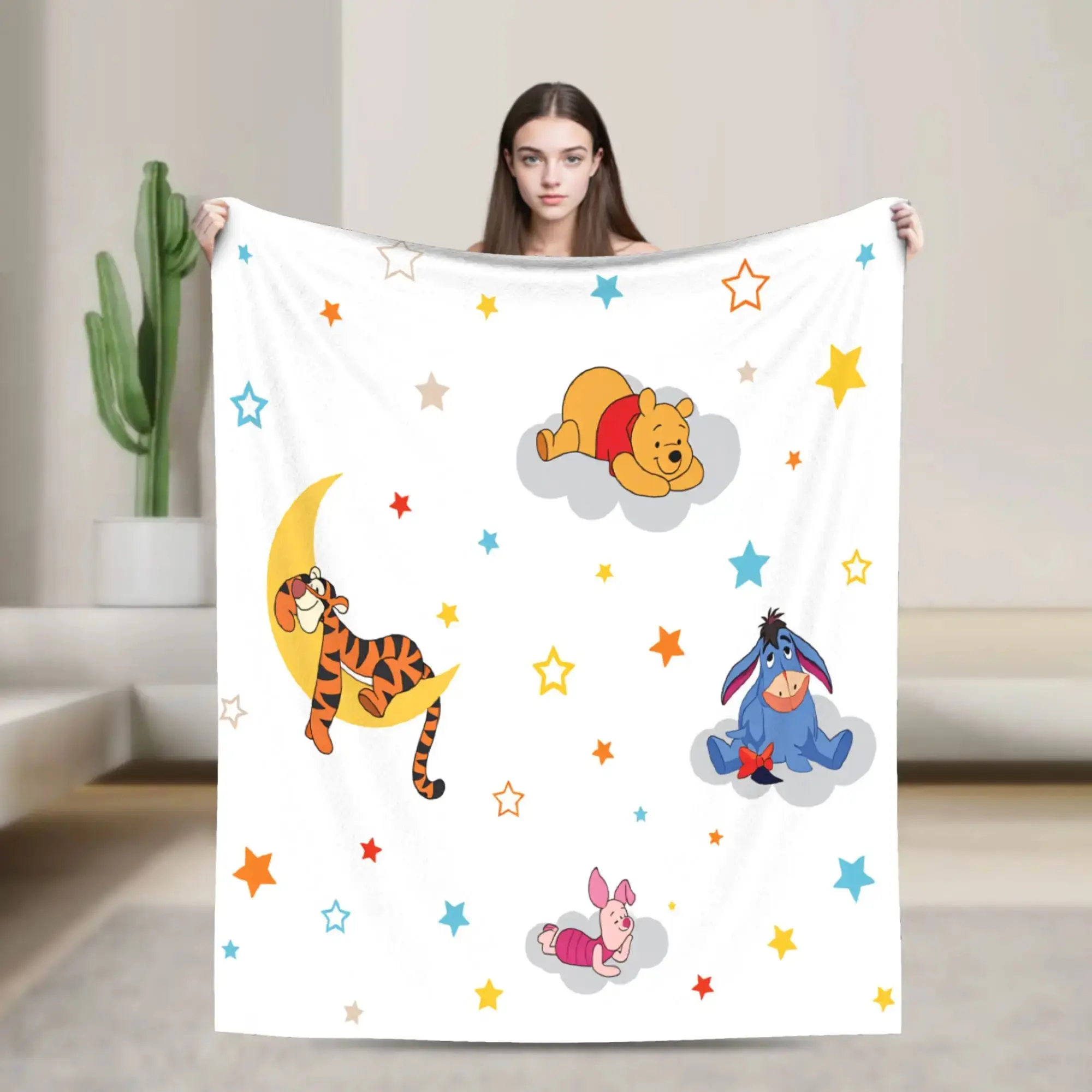 W-Winnies the P-Pooh Blanket Quality Super Soft  Throw Blanket Winter Travel Car Sofa Home Casual Bedspread