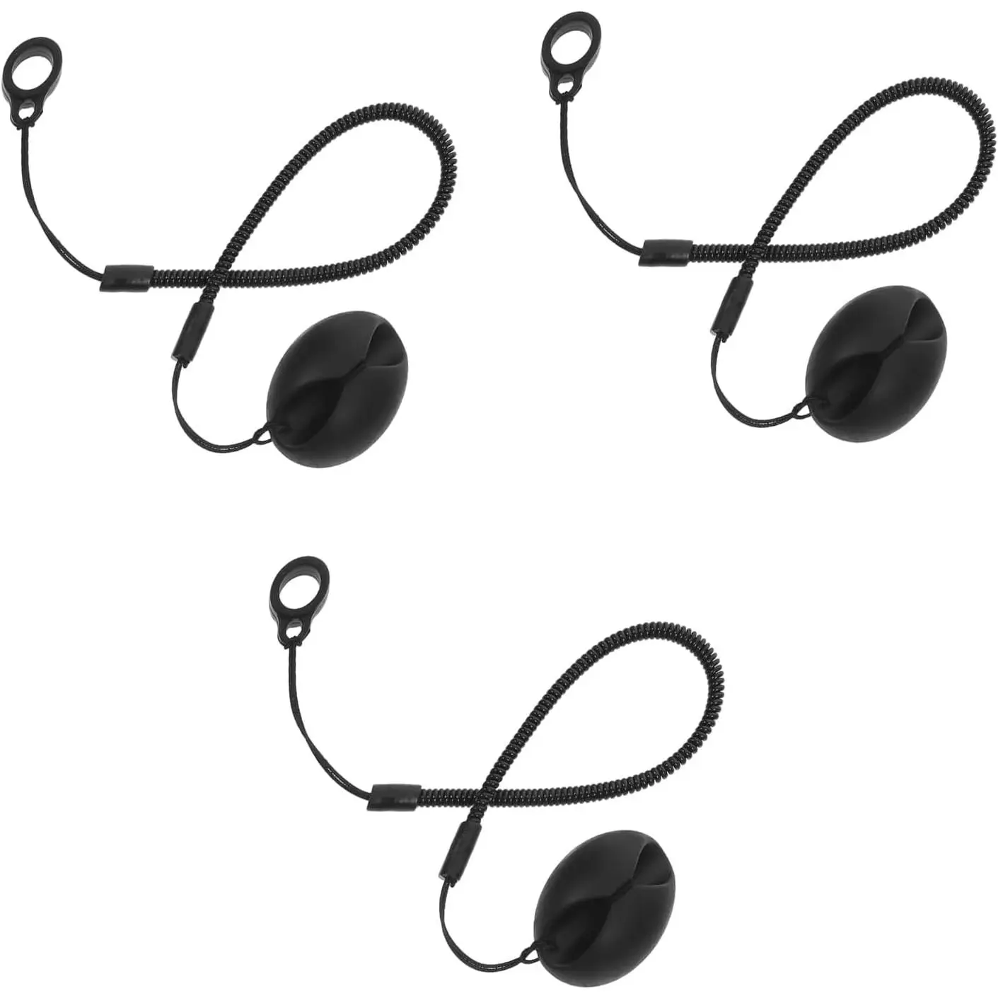 3 count Retractable Pen Leash with Ring,Elastic Pen Lanyard for Writing Boards,Tablets & Clipboards Pen Holder Attachment (Style 1)
