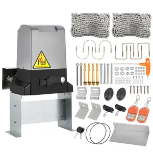 Automatic Sliding Gate Opener with 2 Remote Controls, Electric Rolling Driveway Slide Gate Motor, Gate Operator Hardware Kit for Enhanced Security