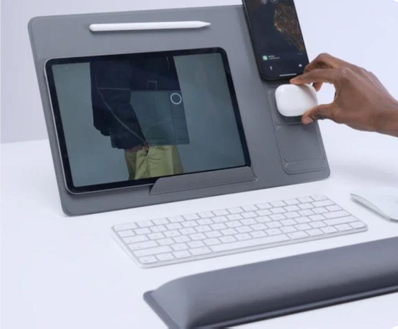 Modulemaster Laptop Stand - Ultra Thin Portable Ergonomic Five Angles Height Adjustment for Laptops Tablets and Phones - One Fold Setup for Comfortable Viewing