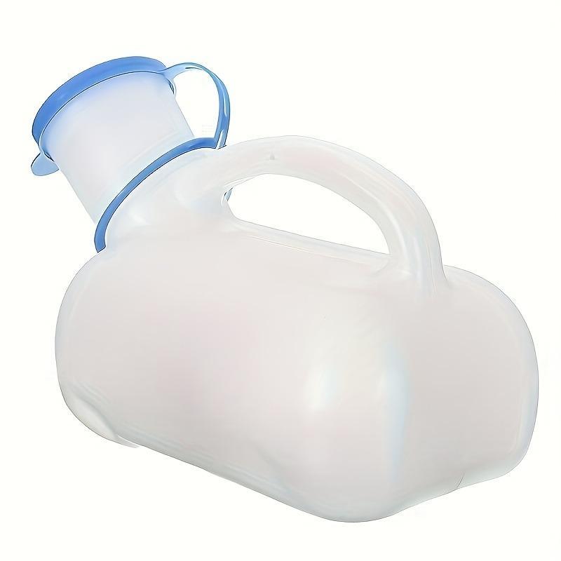 Portable Travel Toilet, 1 Count 33.81oz Large Capacity Leak Proof Urinal with Handle, Durable Plastic Urinal for Men & Women,  Tools Suitable for Car, Rv, Camping & Outdoor