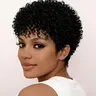 【Black Friday】180% Density 6-Inch Women's Afro Kinky Curly Pixie Cut Wig, Glueless Rose Net, Perfect for Daily Wear, Carnival & Holidays