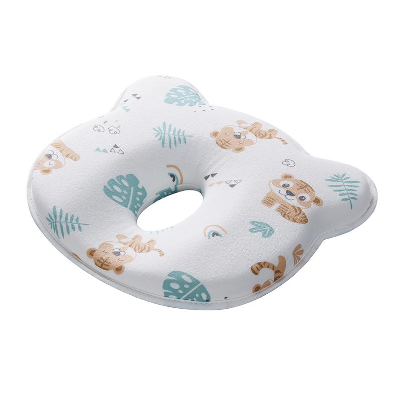 Baby Nap Pillow - Baby head shaper, Silicone Shaping Pillow for Correcting Head Shape & Preventing Sideways Sleeping - Comfortable Machine-Washable Head & Neck Support for Baby