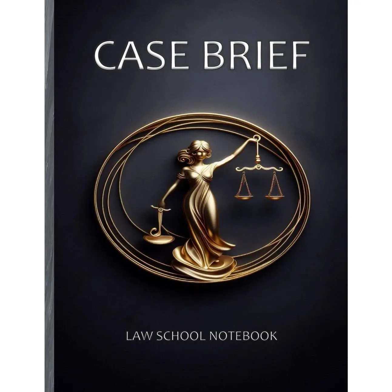Case Brief, Law School Notebook – 8.5" x 11" with Matte Finish, Designed for 100 Case Briefs – Essential Study Tool for Law Students & Organizational Aid for Attorneys - Paperback
