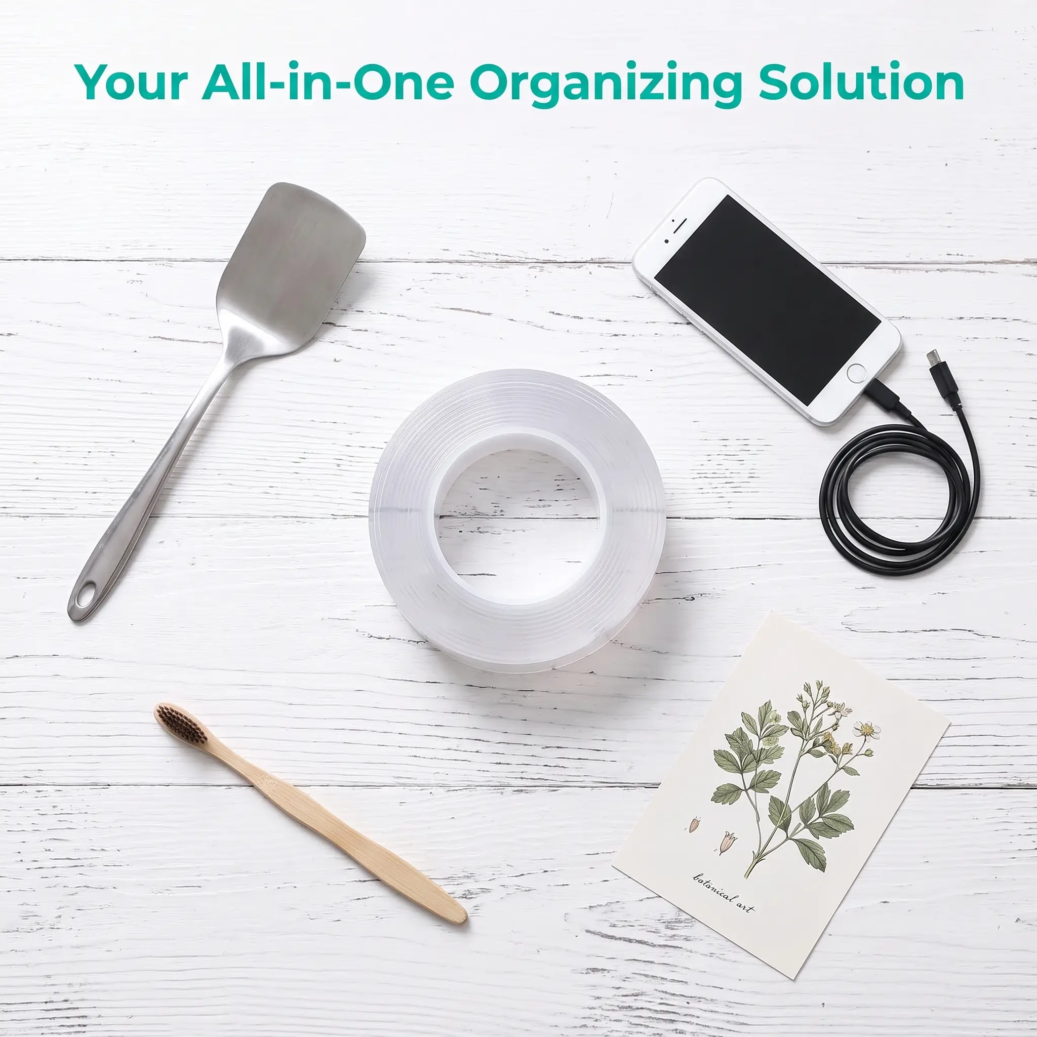 The Ultimate Home Hack! 16.4 Ft Strong Double Sided Tape, Waterproof Reusable Transparent Nano Tape