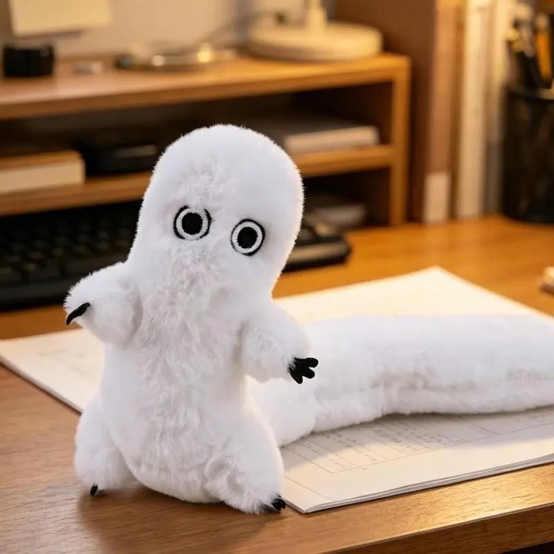 Witch Hat Studio Shapeable Worm Plush Toy, Soft Fluffy Anime Doll Bedroom Decor Gift For Anime Fans