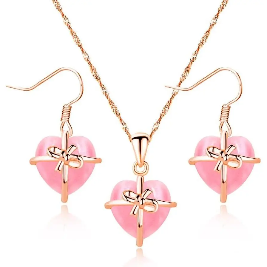 Cute  Shape   Studs Earrings and Pendant Necklace for Women Y404