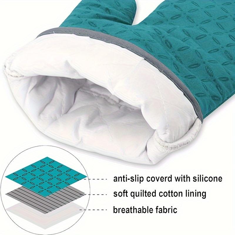 For Baking, BBQ & Daily Cooking, Kitchen Anti-scald Protection Solution, 6 Pcs Oven Mitt Set, Mitts, Pot Holders & Non-slip Towels, Effortlessly Protect Kitchen from Scald, Kitchen Protection Supplies