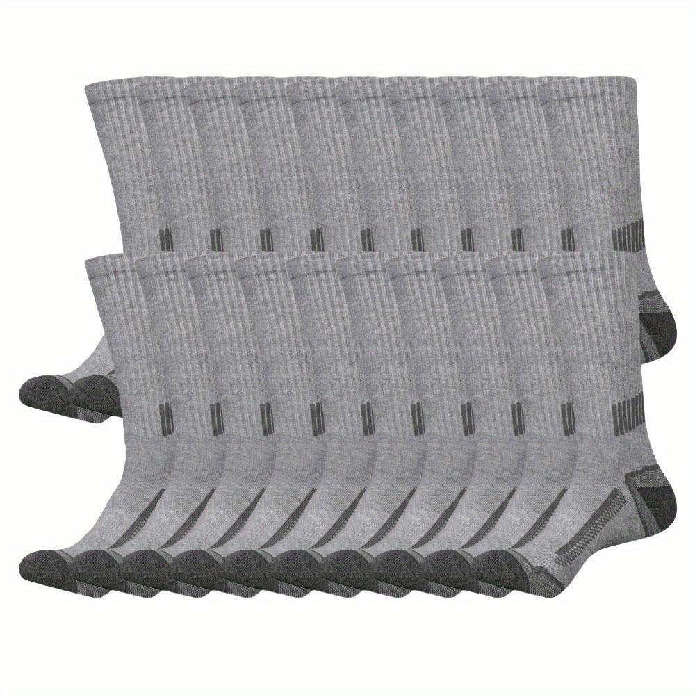 10/20/30 Pairs Autumn&Winter Men's Soft Breathable Elastic Comfortable Sweat Absorption Outdoor Playing Basketball Fitness Sports Striped Sports Mid-tube Socks