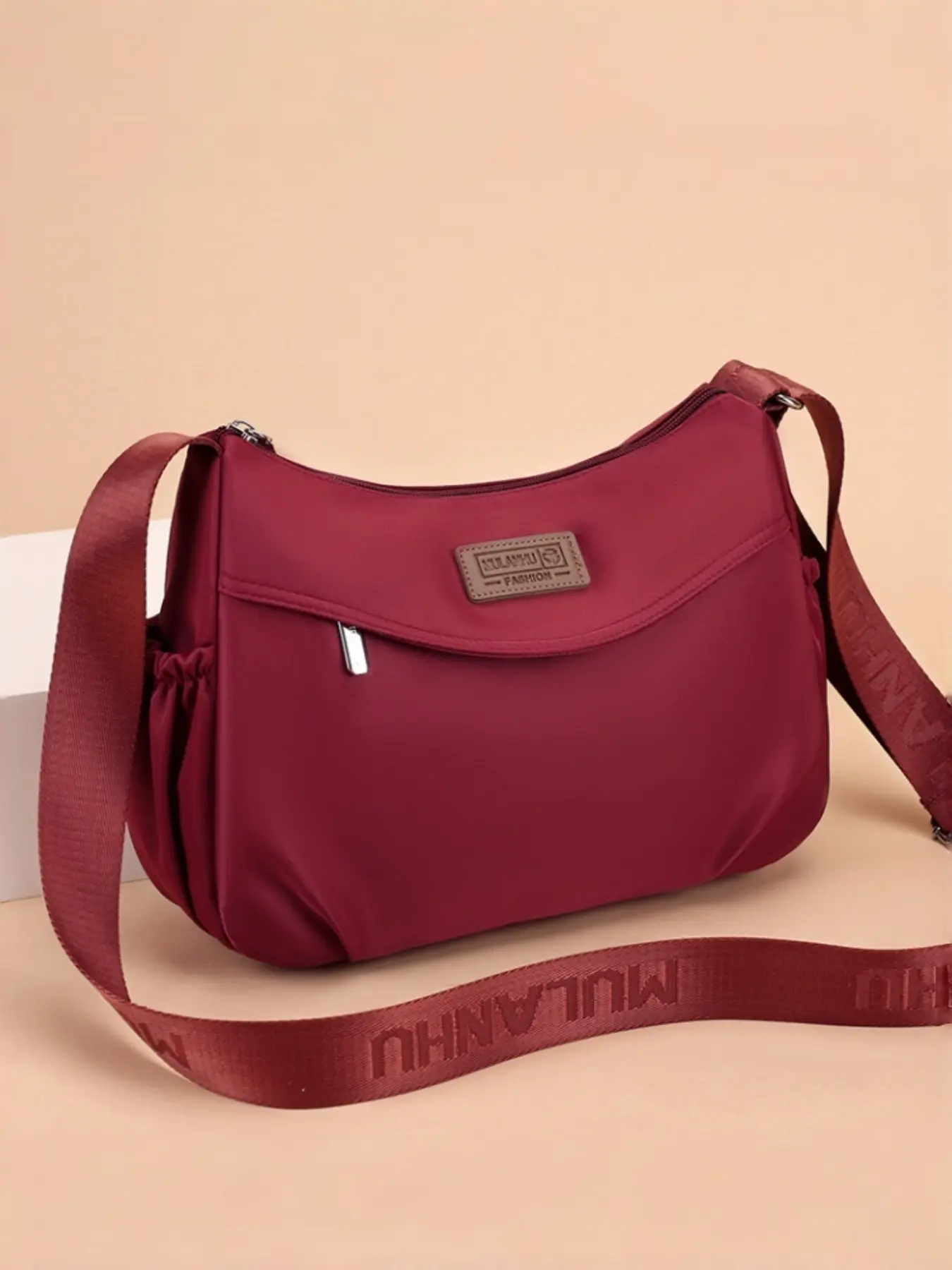 Women Lightweight Nylon Hobo Crossbody Purse, Waterproof Casual Shoulder Handbag with Adjustable Wide Strap, Multi‑compartment Sling Bag for Daily Use Travel Shopping, Ideal Gift for Mom and Ladies