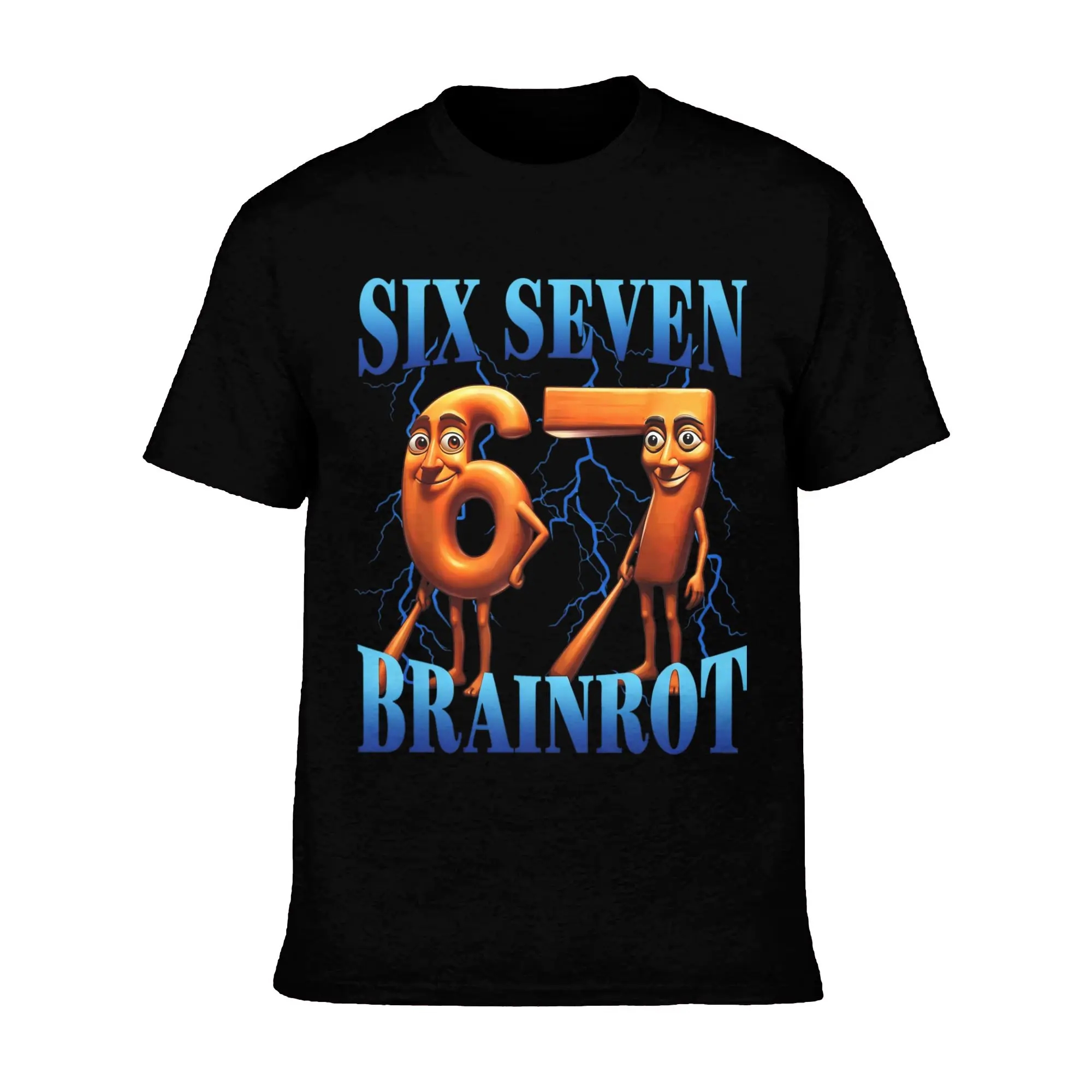 Six or seven brain rot Tung Tung Tung Sahur unisex T-shirt