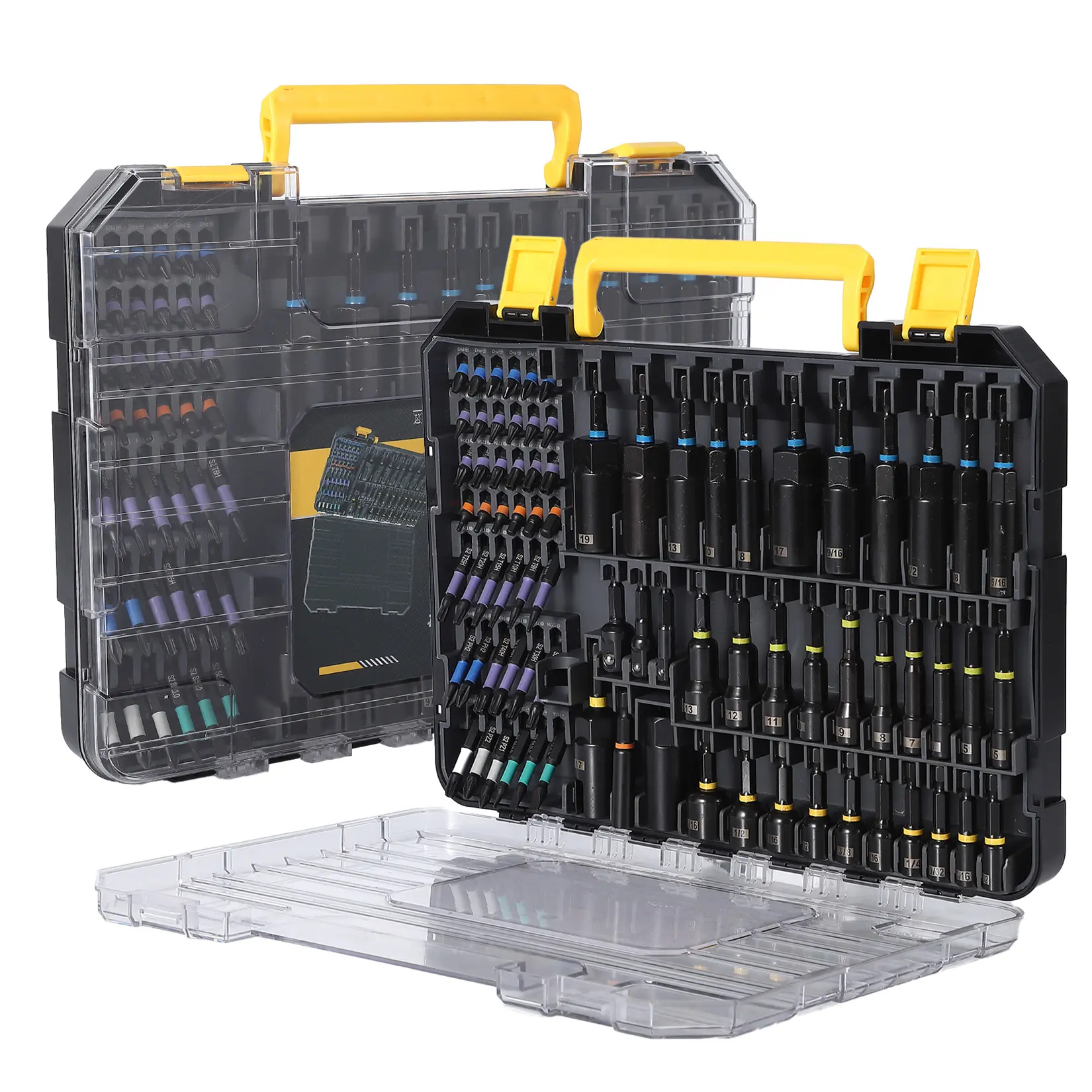 80-Piece Magnetic Impact Nut Driver Set -Industrial-Strength Magnet - Metric & SAE Sizes - Organized Storage Case