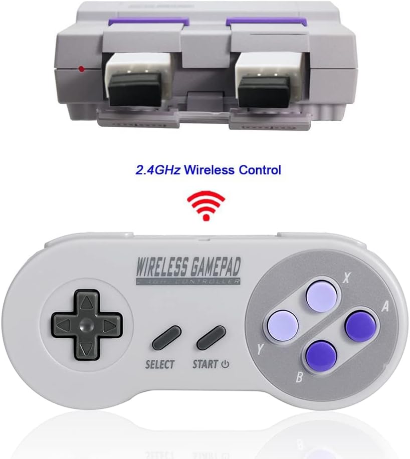 Controller for Mini SNES, Gamepad with USB  Receiver Compatible with , Windows,iOS,Liunx,Android DeviceAtention, Only Works with  Mini SNES, Double check Description before place order