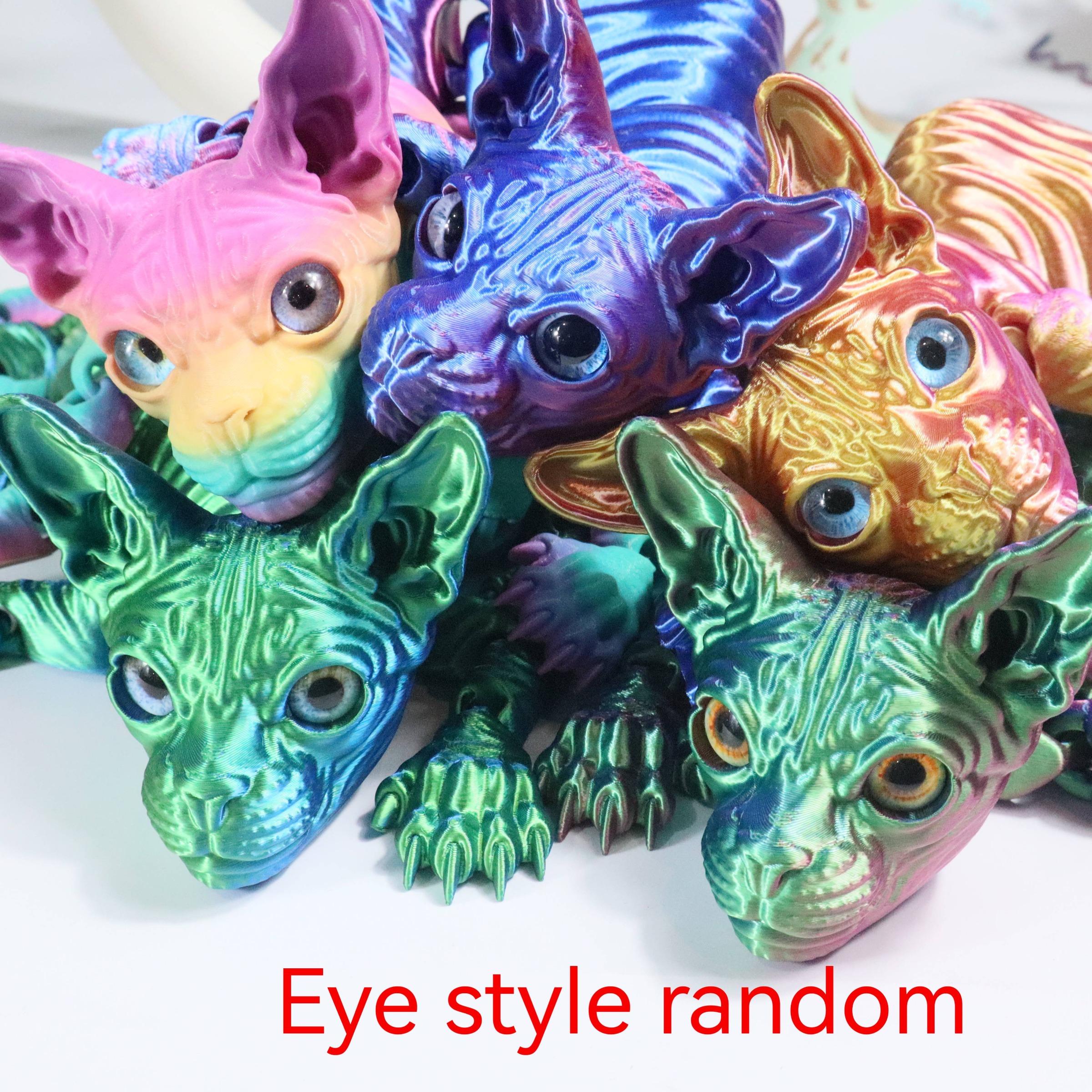 3D Printed Cat Figurine, Collectible Figurines, 1 Count Realistic Cat Statue, Desktop Ornament for Living Room Bedroom Home Office, Gift for Cat Lovers