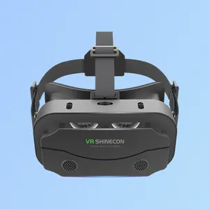 Wearable Rechargeable Portable VR Smart Glasses - 3D Virtual Reality Immersive Panoramic Cinematic Headset with Audios, Smart Electronic Devices for Movies, Games