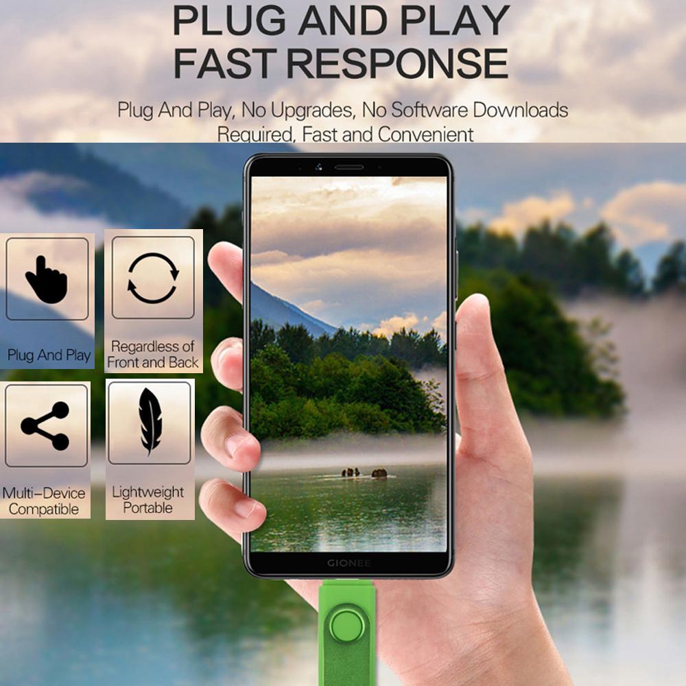 USB Flash Drive, 2-in-1 USB 3.0/Type-C OTG Memory Stick (1 Pc), Thumb Drive External Storage for Android Smartphones, PC, Mac and Laptops