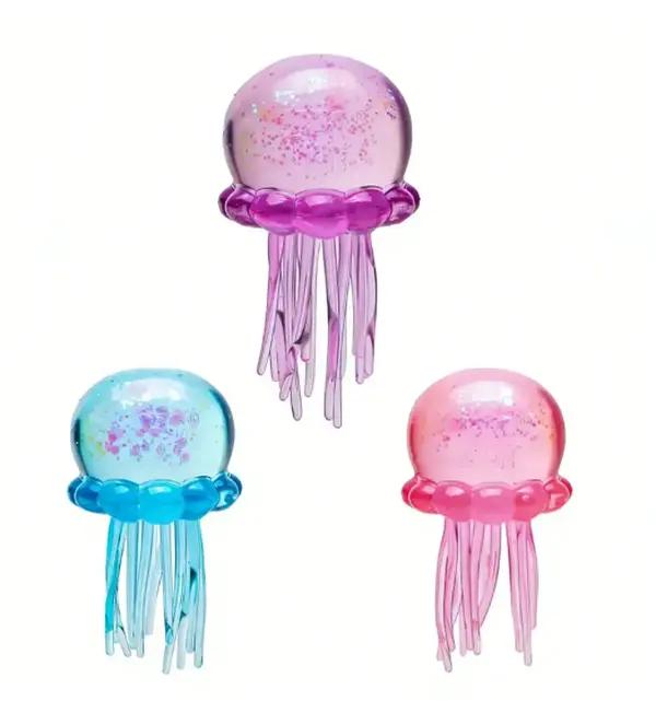 NEEDQN Jelly Squish - Soft Gel Filled Sensory Squeeze Toy, Stretchy Elastic Squishy Stress Relief Ball, Calming Anxiety Reducing Hand Fidget, Cute Relaxing Jelly Texture, Fun Portable Handheld Squeeze Toy Gift for All Ages