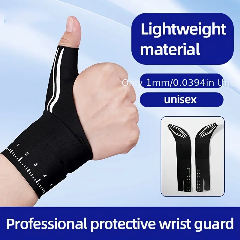 Thumb Support Wrist Strap Support Brace - Light Compression Band for Carpal Tunnel & Mommy Hand Pain Relief, Sprained Wrist Stabilizer Splint for Tendonitis, De Quervain, Volleyball, Golf (Left & Right)