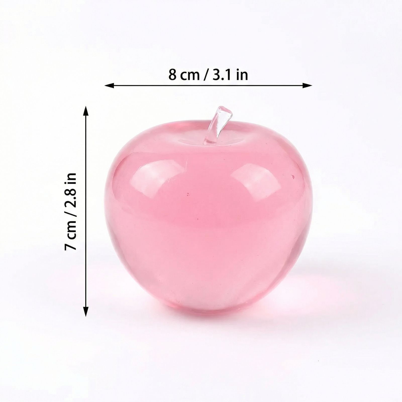 Pink Fidget Toy Stress Relief Translucent Decompression Toy Cute Sensory Soft Shiny Fun Gift Kids Adults Toy