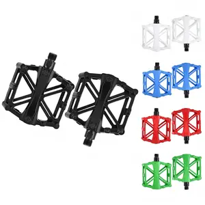 Aluminum Alloy Bike Pedals, Universal Bicycle Pedals, Lightweight Large Surface, Anti-Slip Durable, 5 Colors Available, Fits Various Bikes