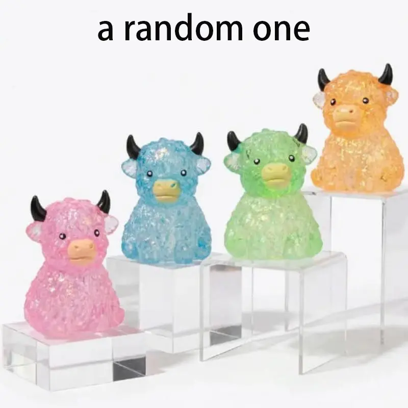 Highland Cow Squishy Toy, Stress Relieving Squeezing Fidget Ball, Anxiety Relief Pressure Toy, Party Gift for Animal Enthusiasts