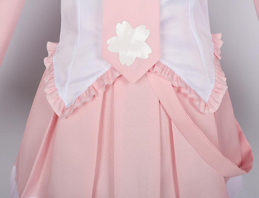 Pink Cosplay Costume Performance Suit Cos Suit Mi ku Regular C Suit Wig Cosplay Girls Spring Sakura Cherry Mi ku