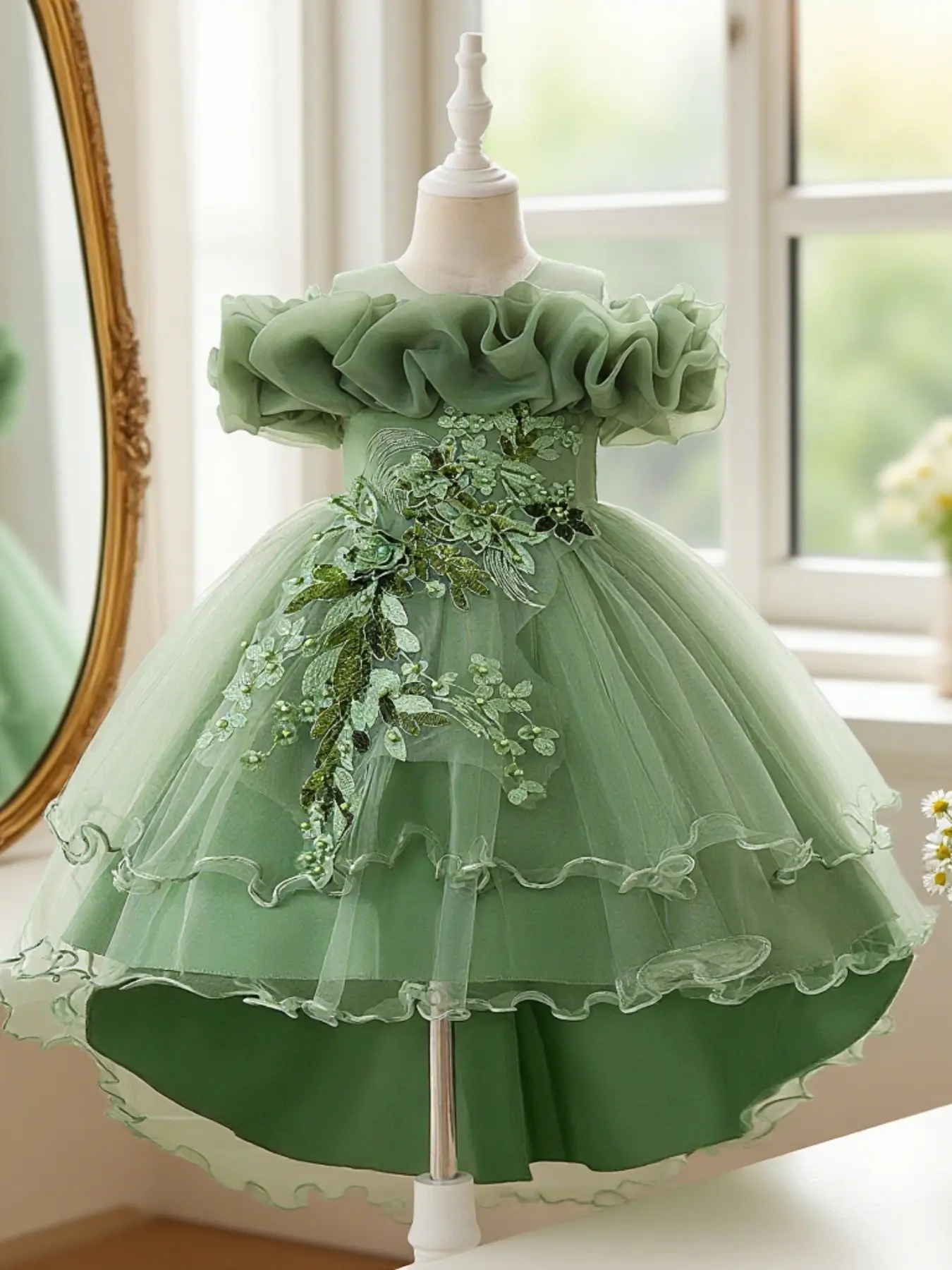 Tween Girl Shiny Sequin Multi-Layer Tulle Prom Party Dress Bridesmaid Graduation Wedding Princess Dress For Four Seasons Floral Embroidery Dress Floral Dresses - TikTok Shop Tween Girl Shiny Sequin Multi-Layer Tulle Prom Party Dress Bridesmaid Graduation Wedding Princess Dress For Four Seasons Floral Embroidery Dress Floral Dresses - TikTok Shop