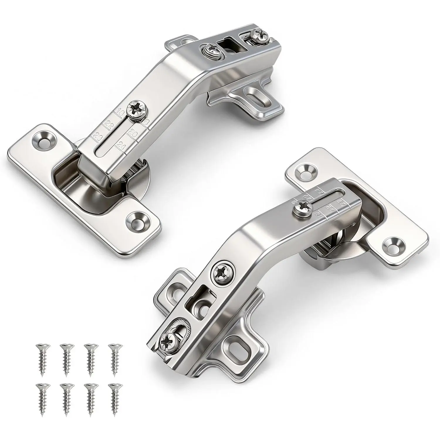 135° Lazy Susan Hinges for Cabinets, Corner Cabinet Hinges 1 Pair | 2 Pack, Full Overlay , Easy 10-min Install, 4D Adjustable for Kitchen Cabinet, Cupboard Folded, Folding Cabinet Door