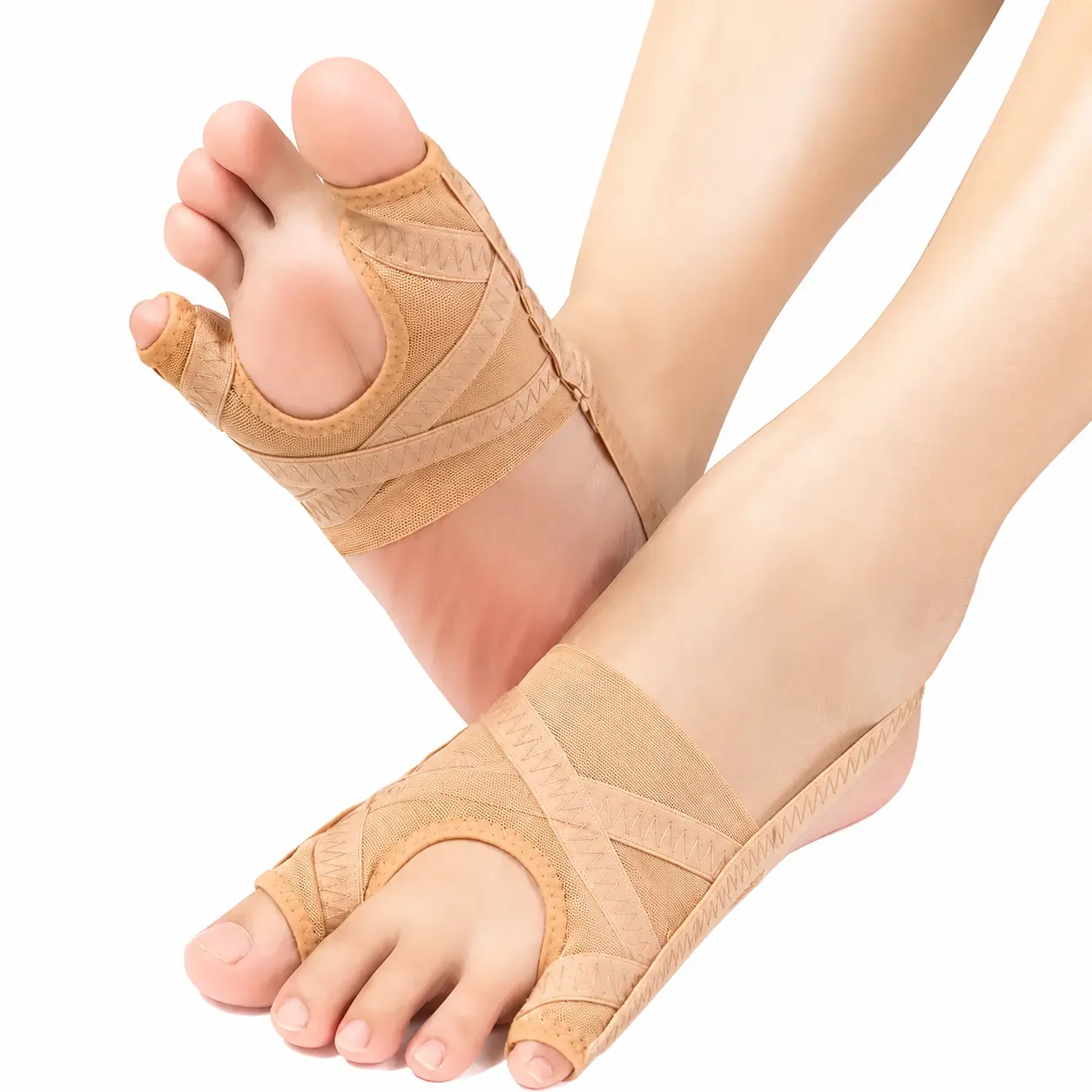 Breathable Orthopedic Bunion Correction Sleeve for Men and Women – Dual-Action Toe Alignment Support for Hallux Valgus Relief, Soft Stretch Fabric for Comfortable All-Day and Overnight Wear