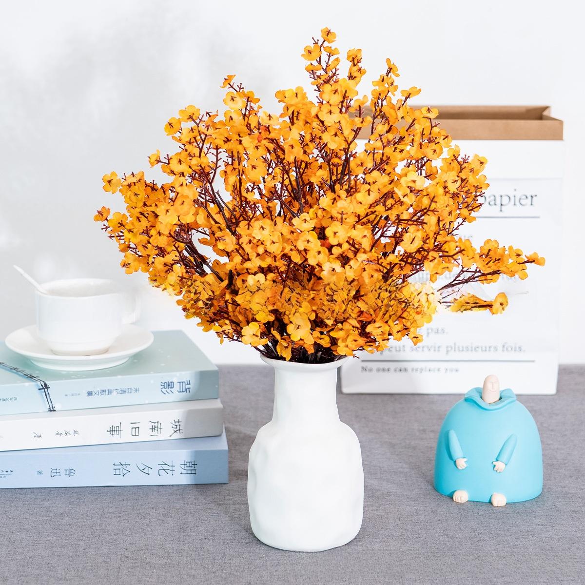 Independence Day red, white, and blue artificial flowers, autumn home vase, outdoor wedding arch decoration with floral arrangements