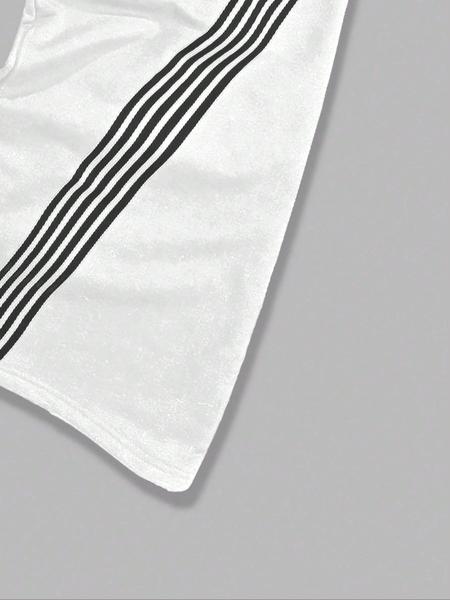 Men's Side-Stripe Drawstring Waist Sweatpants, Casual Regular Fit Pocket Straight-Leg Pants for Fall & Winter, Men's Trousers for Daily Wear