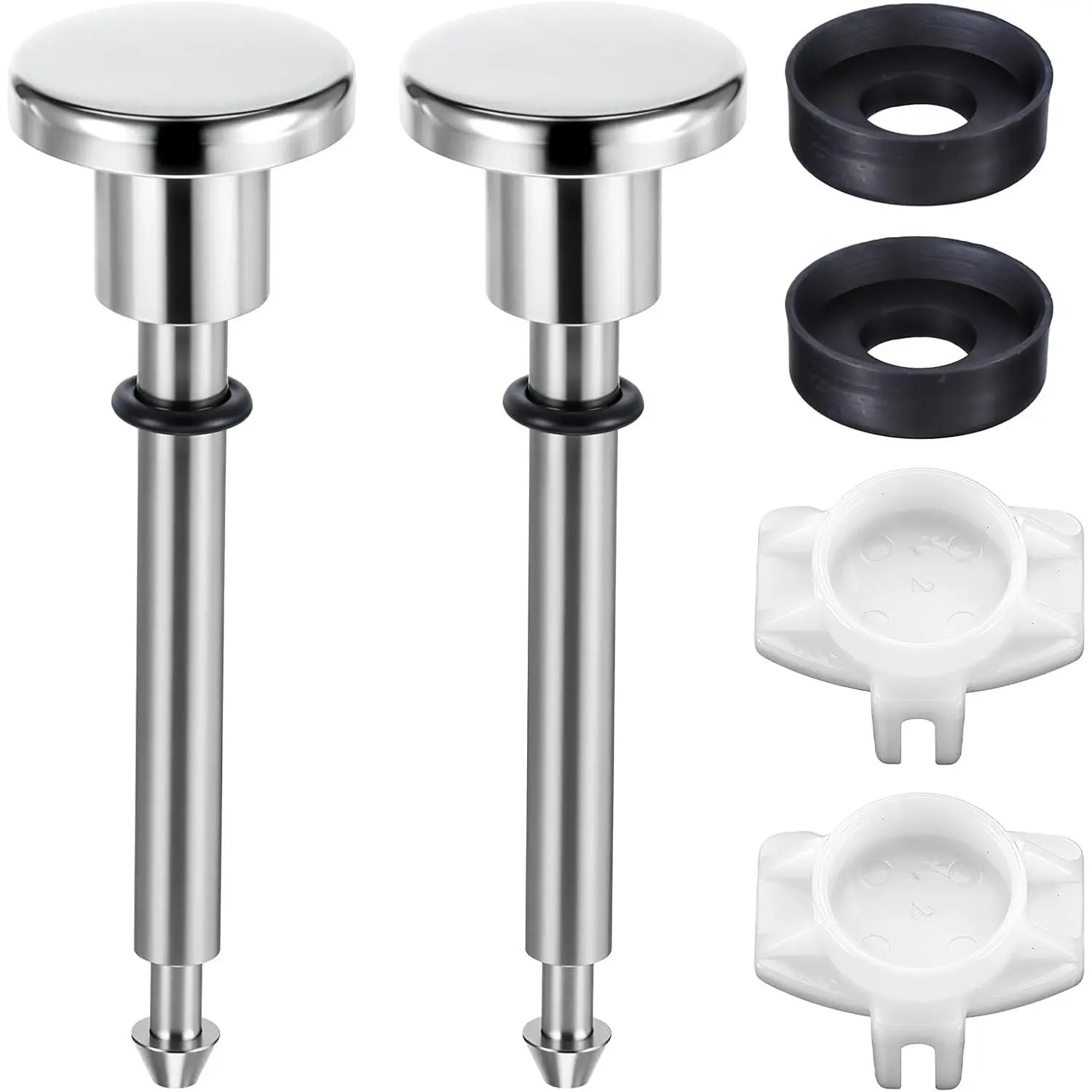 2 Set Tub Spout Diverter Repair Kit, Bathroom Shower Bathtub Leaky Faucet Repair Includes Diverters Valve Stems Seals and Diverters Gates Leak Faucet