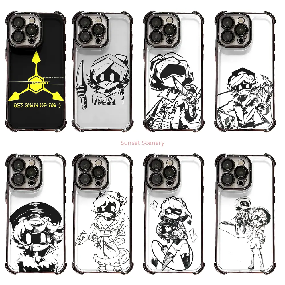 Murder Drones N Shockproof Phone Case iPhone 17, 16, 15, 14, 13, 12, 11, Pro, MAX, Air Plus models.